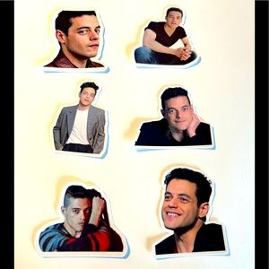 Lot of 6 Rami Malek / Elliot Alderson Mr. Robot Stickers